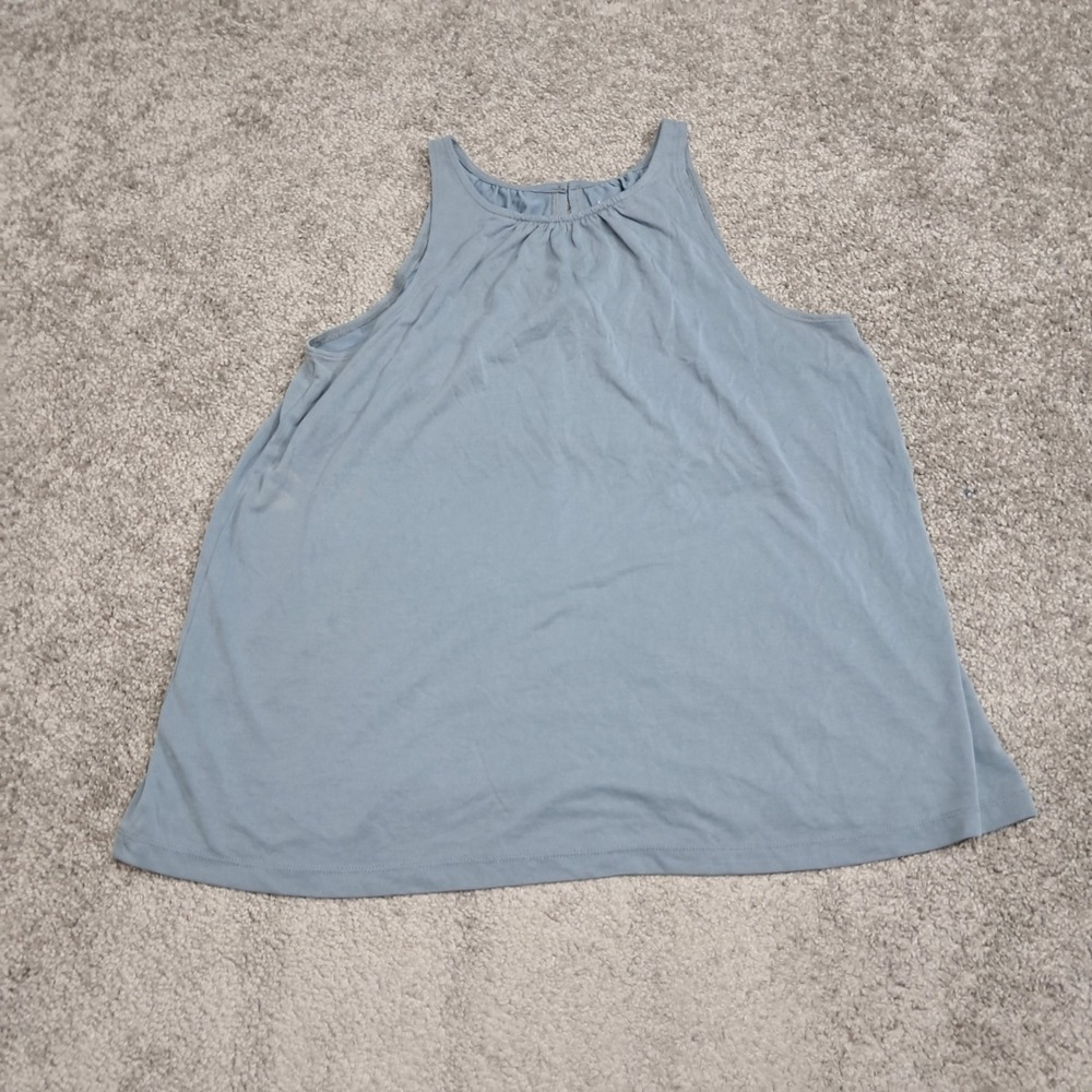 LOFT Outlet Womens Blue‎ Modal Blend High Neck Sleeveless Tank Top Size M 495090